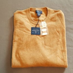 Joseph & Lyman men's tan cashmere sweater, NWT